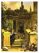 Melchior de Hondecoeter View of a Terrace oil painting on canvas